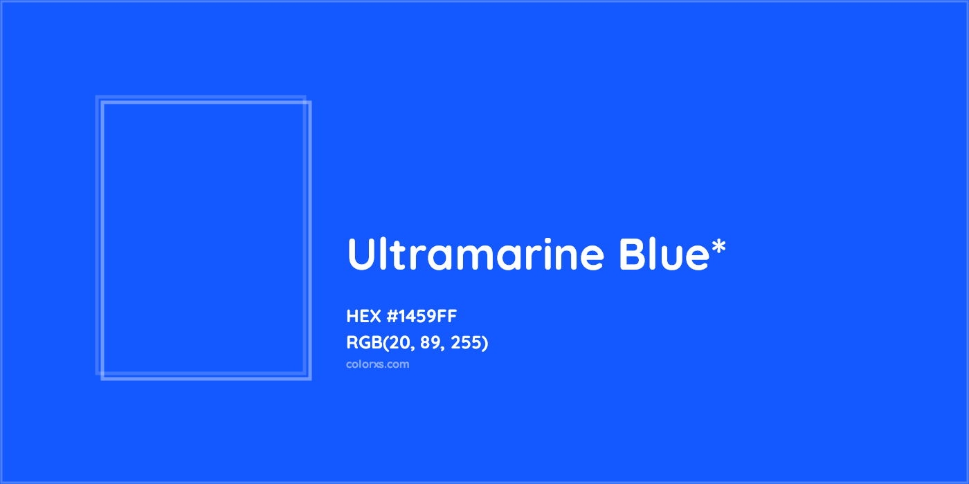 HEX #1459FF Color Name, Color Code, Palettes, Similar Paints, Images