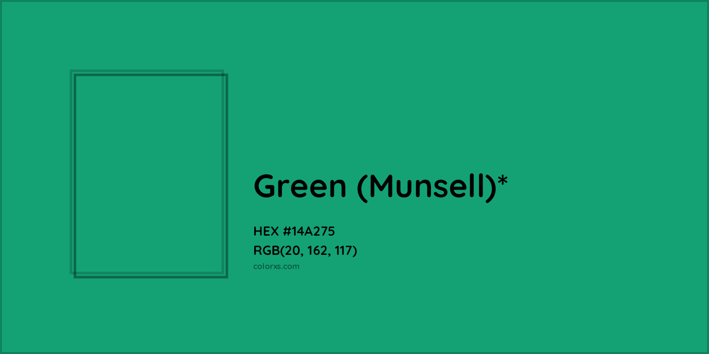 HEX #14A275 Color Name, Color Code, Palettes, Similar Paints, Images