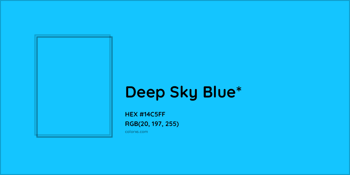 HEX #14C5FF Color Name, Color Code, Palettes, Similar Paints, Images