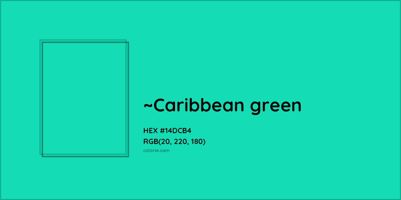 HEX #14DCB4 Color Name, Color Code, Palettes, Similar Paints, Images