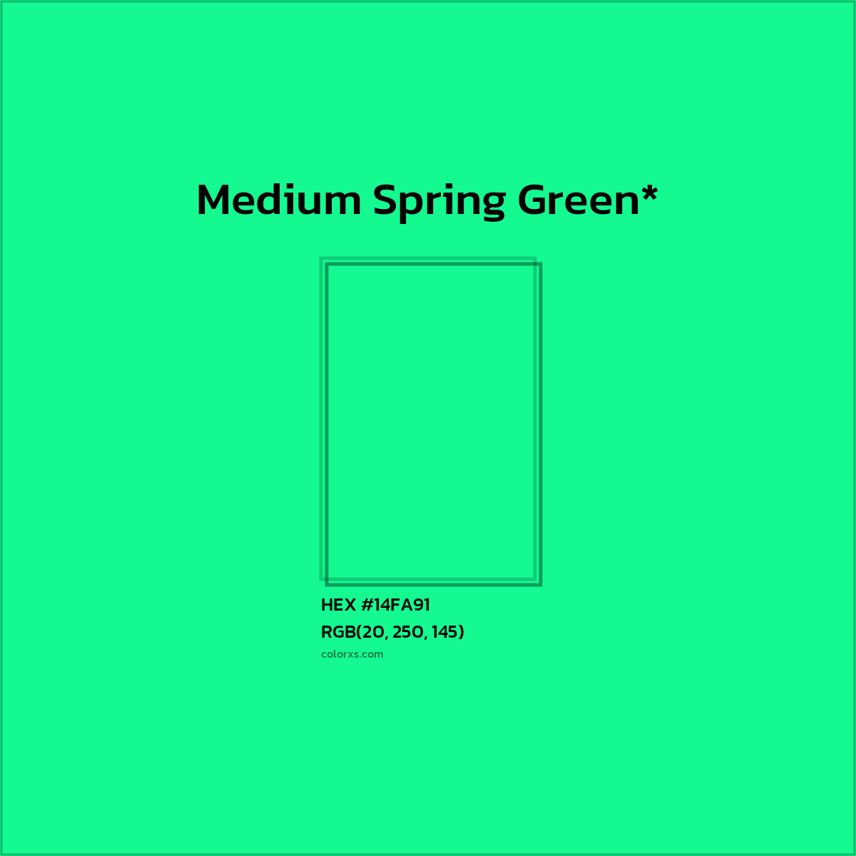 HEX #14FA91 Color Name, Color Code, Palettes, Similar Paints, Images