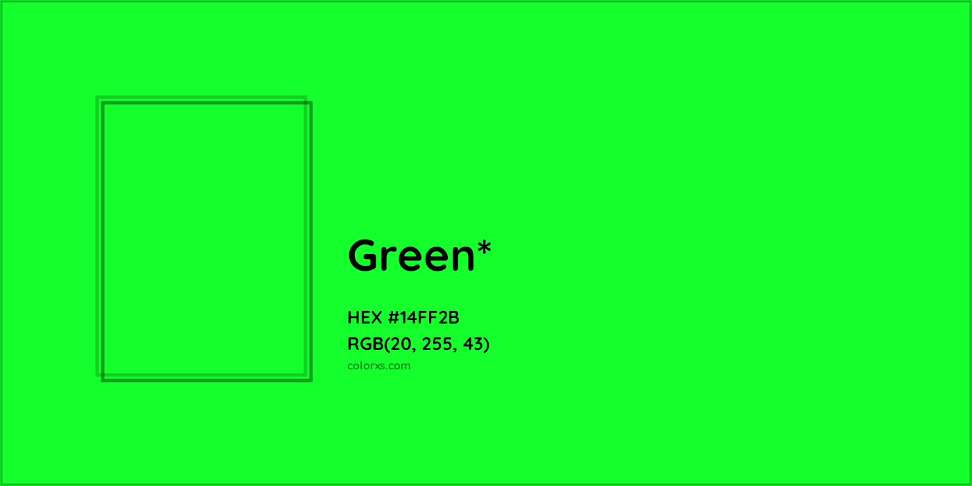 HEX #14FF2B Color Name, Color Code, Palettes, Similar Paints, Images
