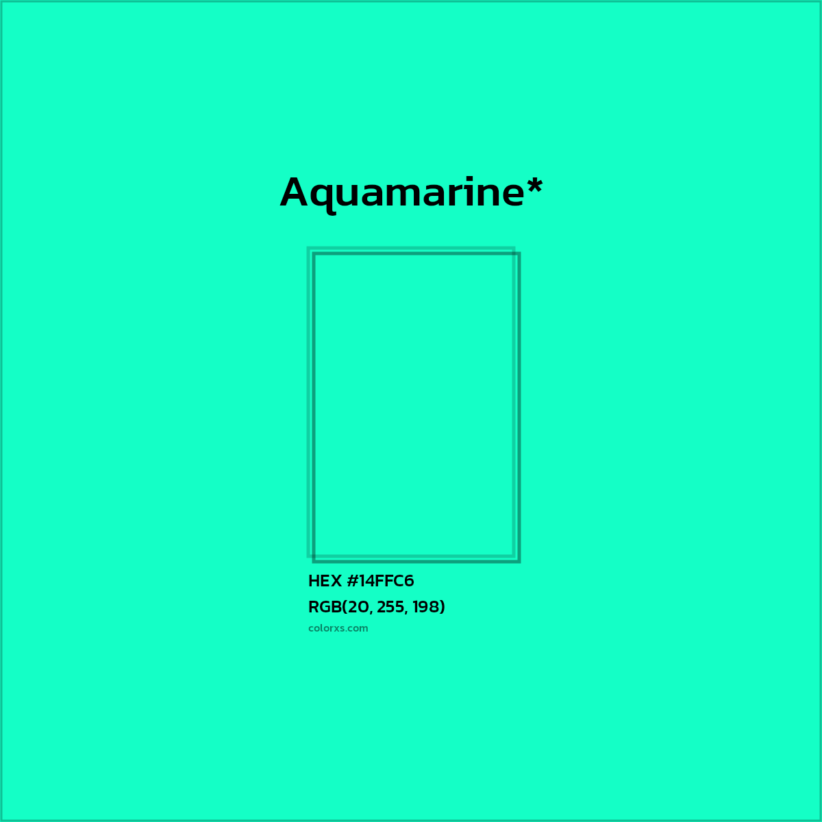 HEX #14FFC6 Color Name, Color Code, Palettes, Similar Paints, Images