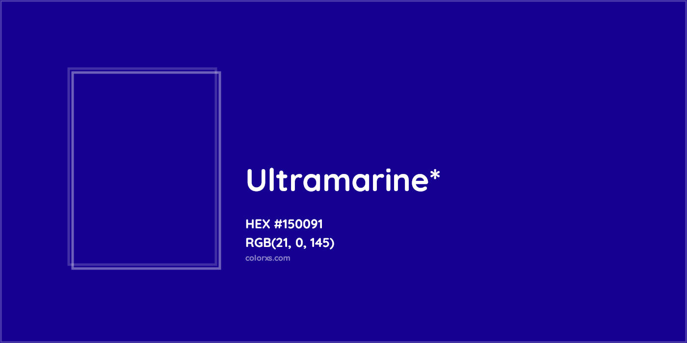 HEX #150091 Color Name, Color Code, Palettes, Similar Paints, Images