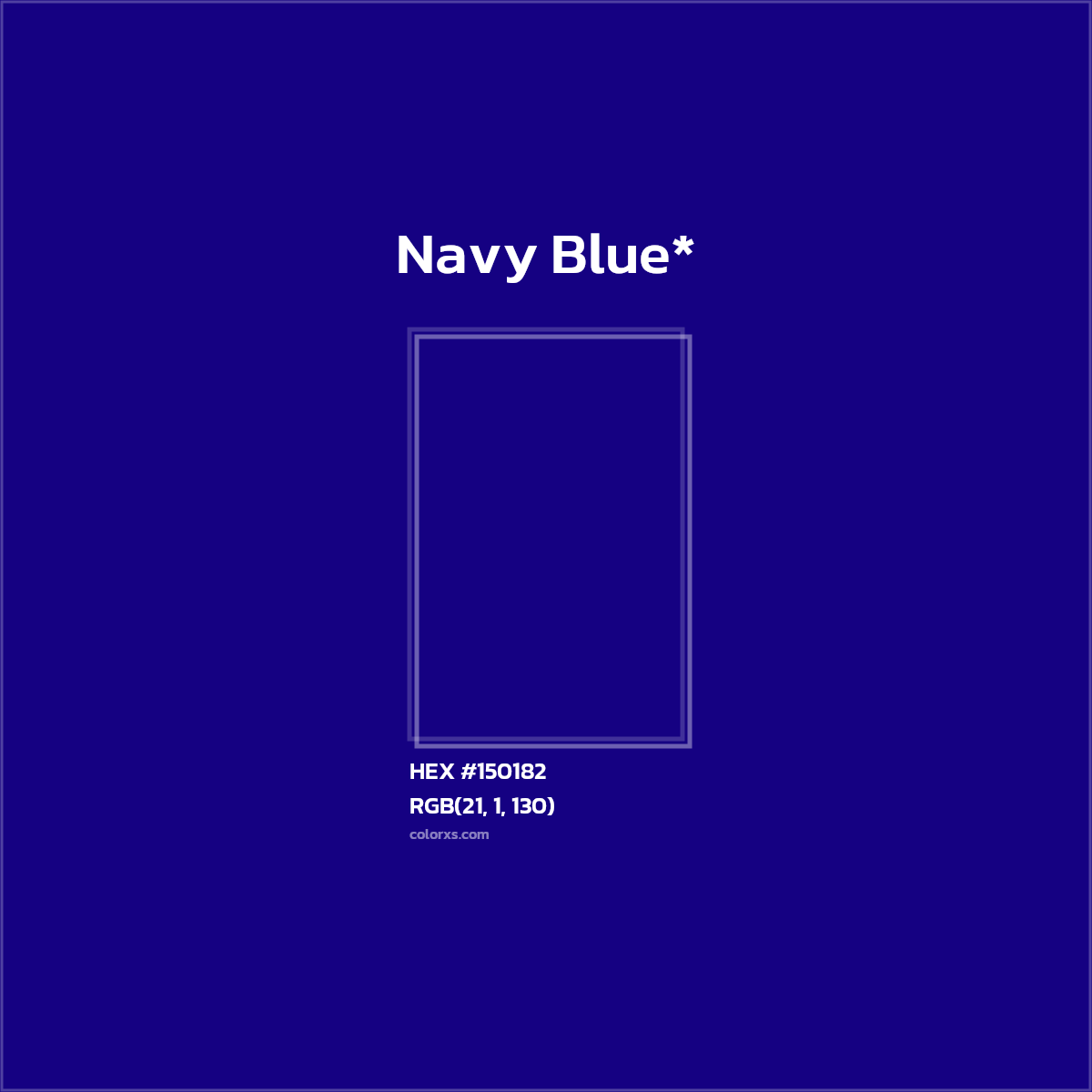 HEX #150182 Color Name, Color Code, Palettes, Similar Paints, Images