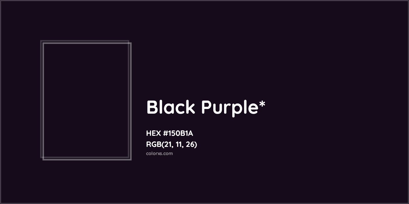 HEX #150B1A Color Name, Color Code, Palettes, Similar Paints, Images