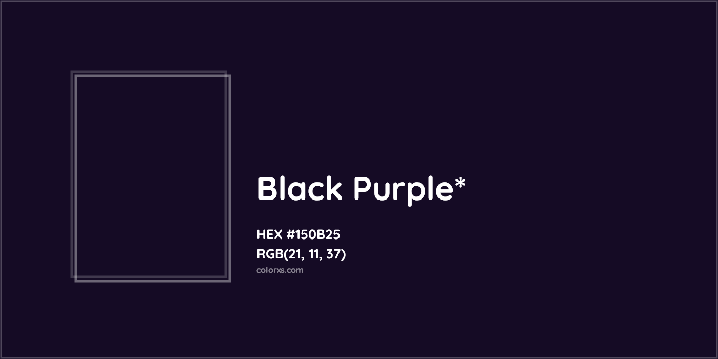 HEX #150B25 Color Name, Color Code, Palettes, Similar Paints, Images