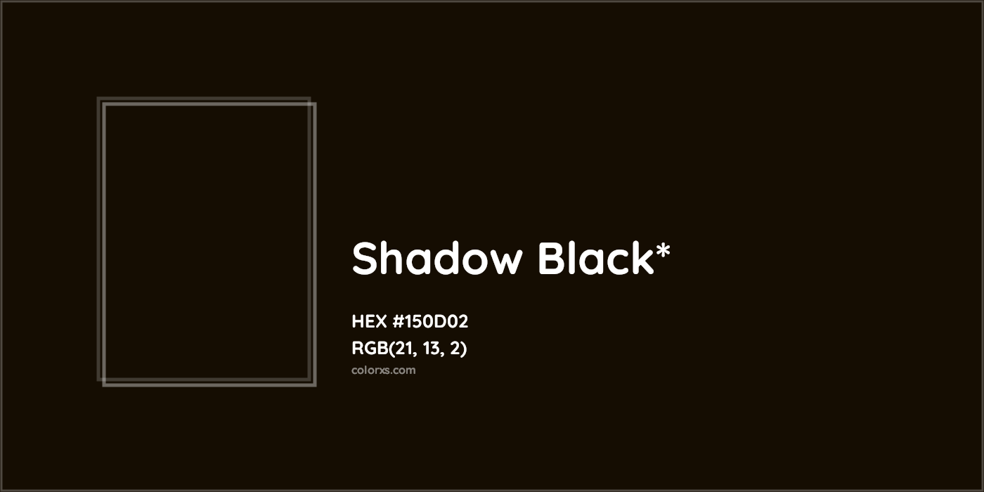 HEX #150D02 Color Name, Color Code, Palettes, Similar Paints, Images