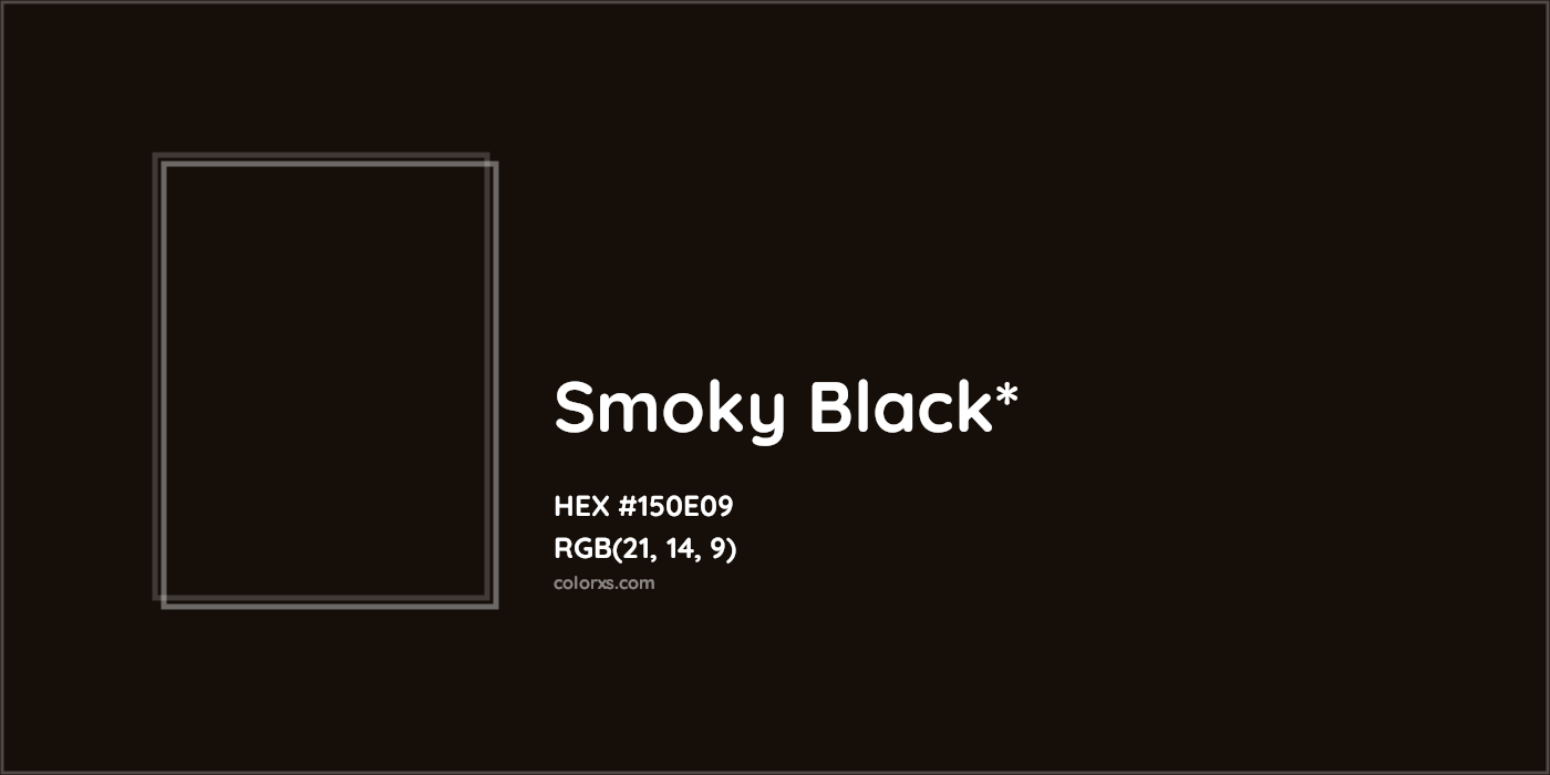 HEX #150E09 Color Name, Color Code, Palettes, Similar Paints, Images