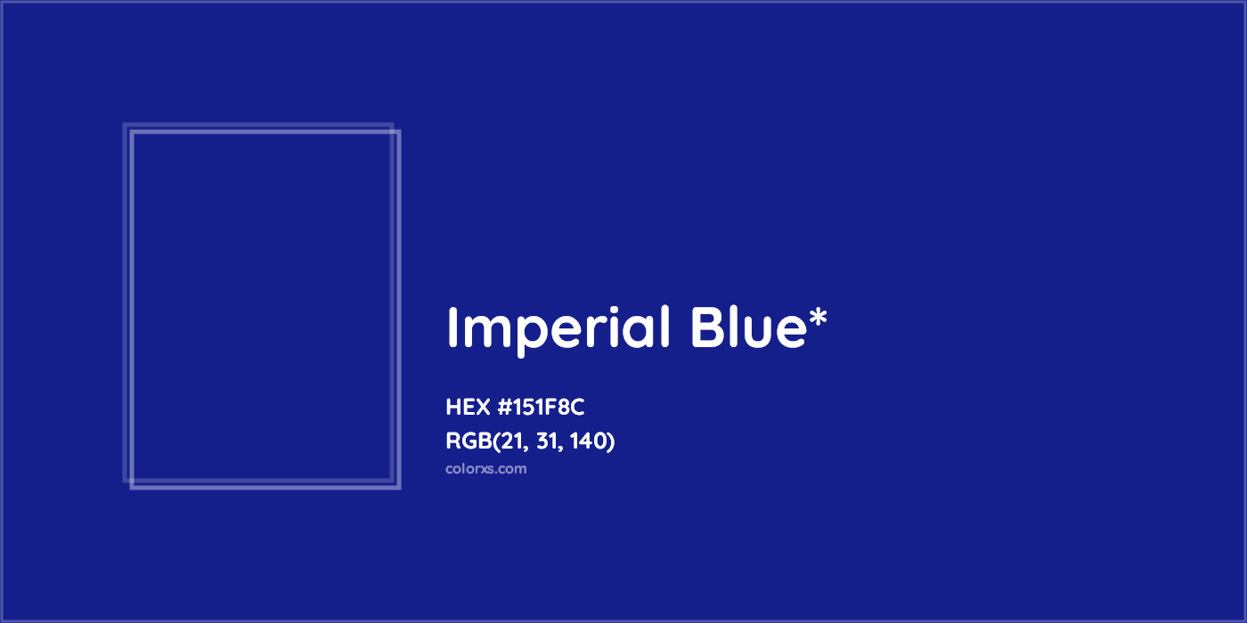 HEX #151F8C Color Name, Color Code, Palettes, Similar Paints, Images