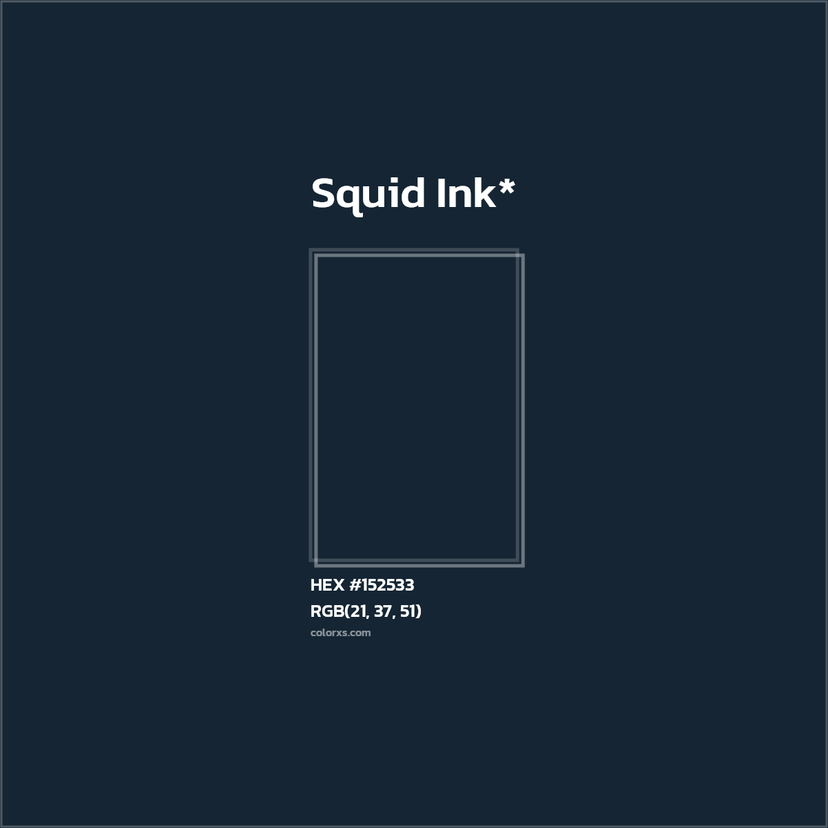 HEX #152533 Color Name, Color Code, Palettes, Similar Paints, Images