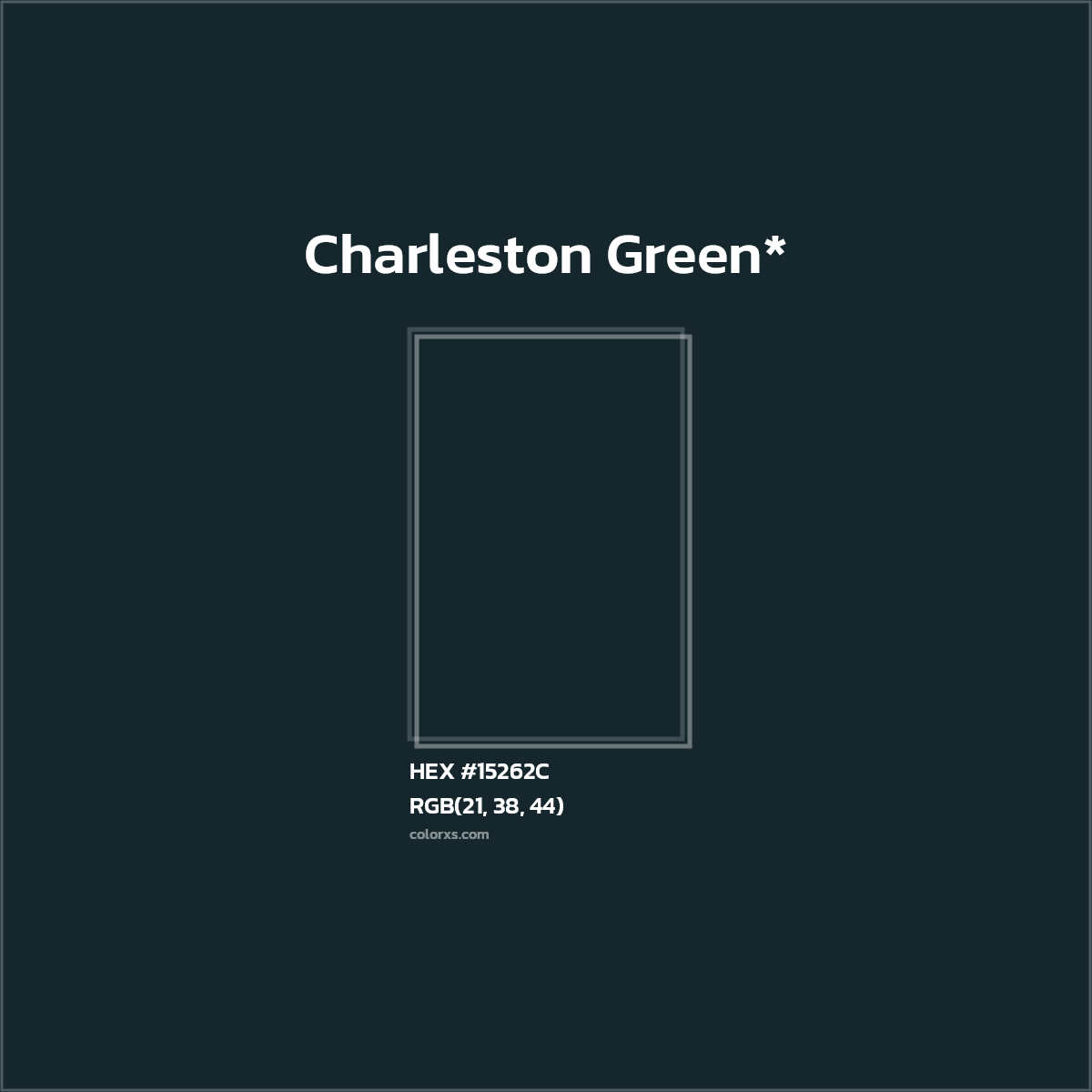 HEX #15262C Color Name, Color Code, Palettes, Similar Paints, Images