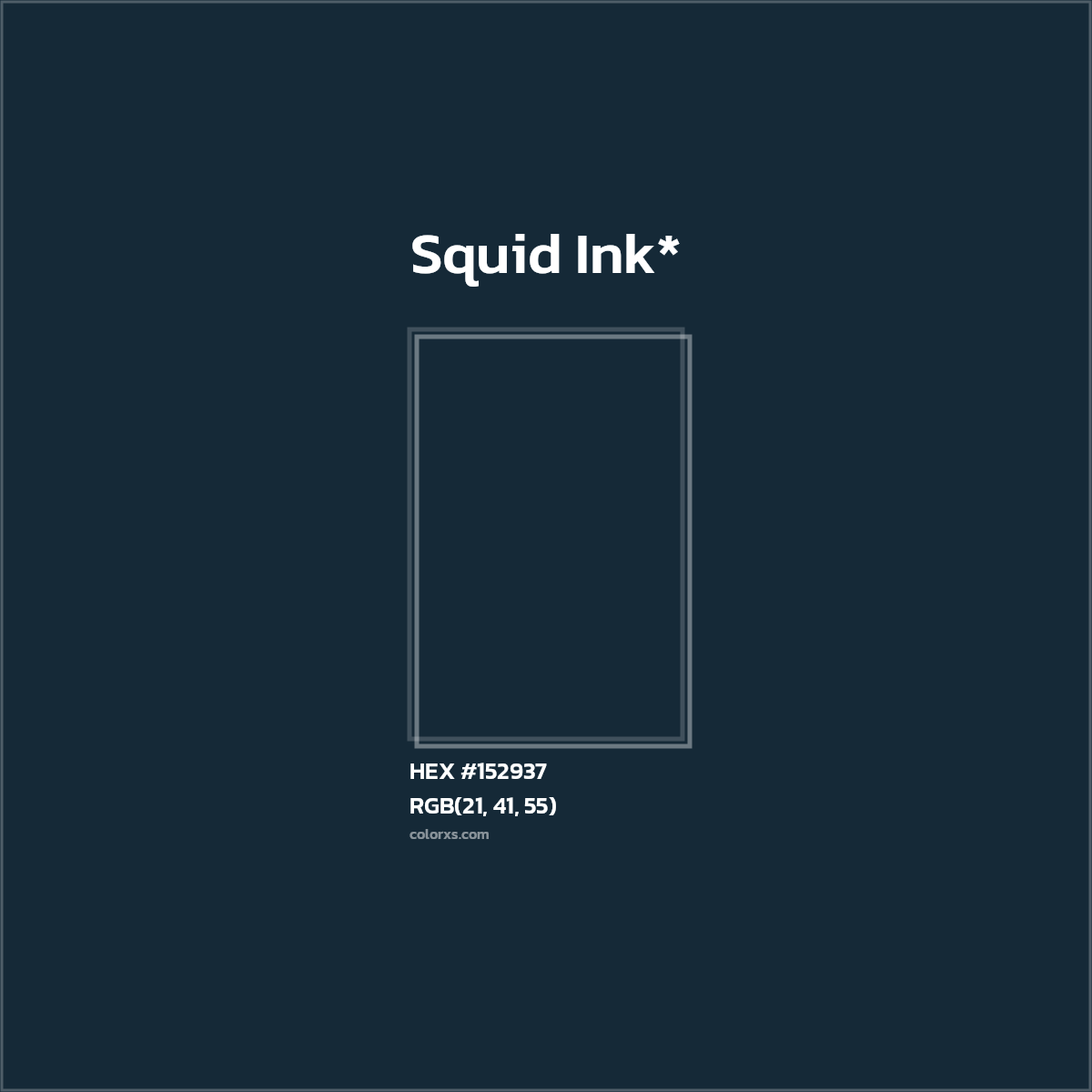 HEX #152937 Color Name, Color Code, Palettes, Similar Paints, Images