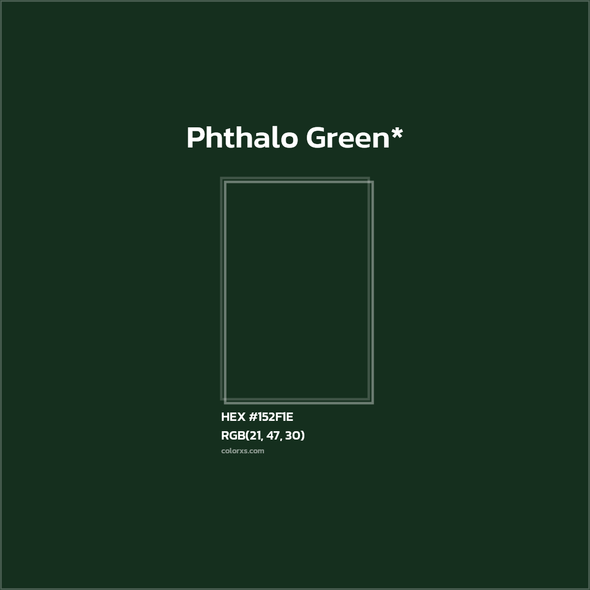 HEX #152F1E Color Name, Color Code, Palettes, Similar Paints, Images