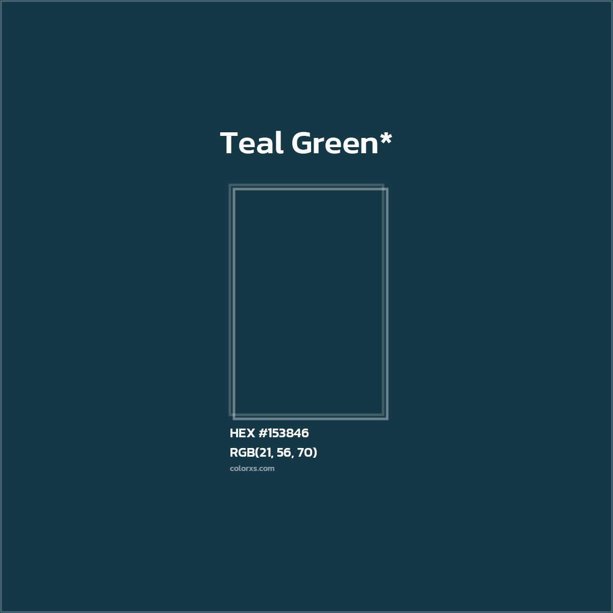 HEX #153846 Color Name, Color Code, Palettes, Similar Paints, Images