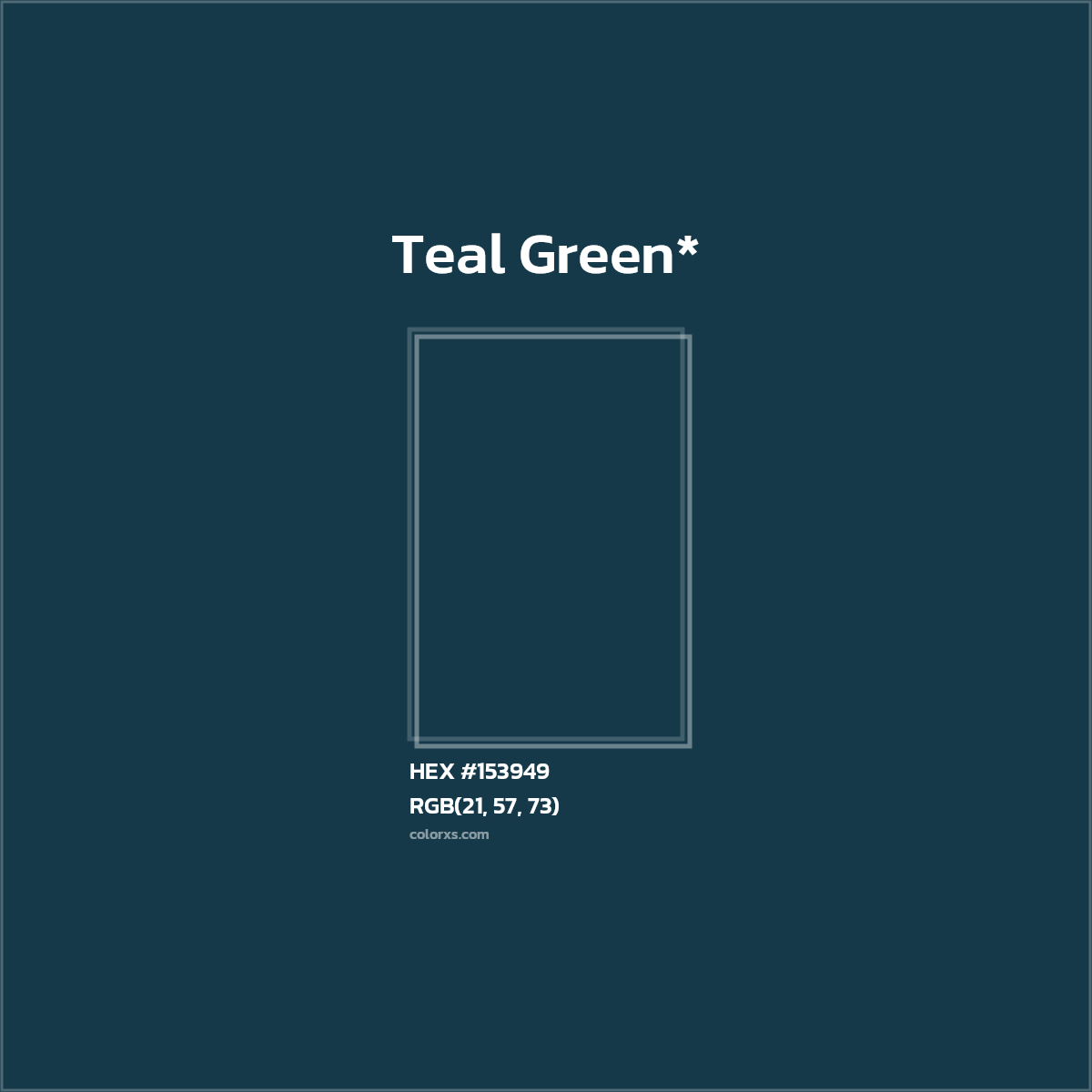 HEX #153949 Color Name, Color Code, Palettes, Similar Paints, Images