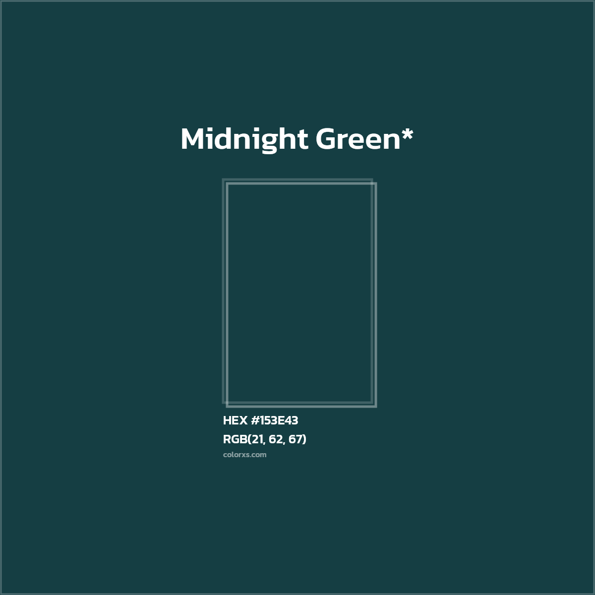 HEX #153E43 Color Name, Color Code, Palettes, Similar Paints, Images