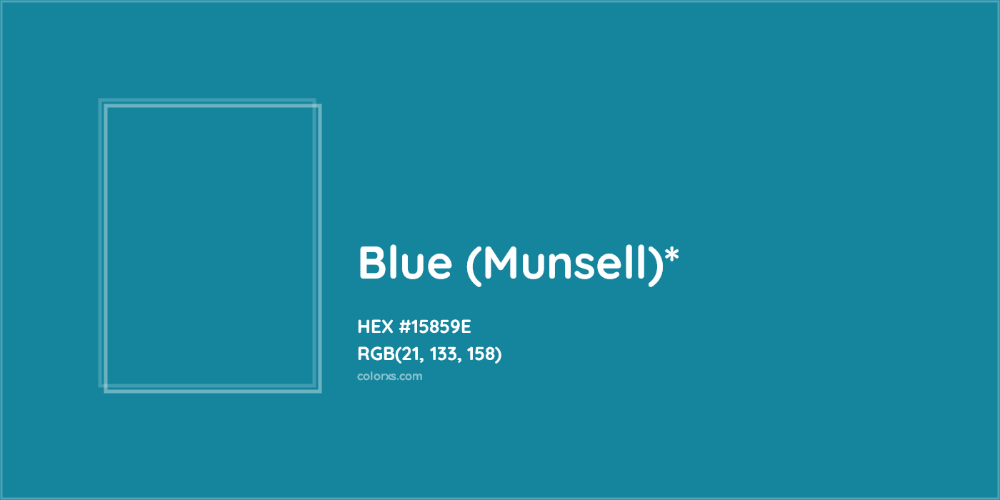 HEX #15859E Color Name, Color Code, Palettes, Similar Paints, Images