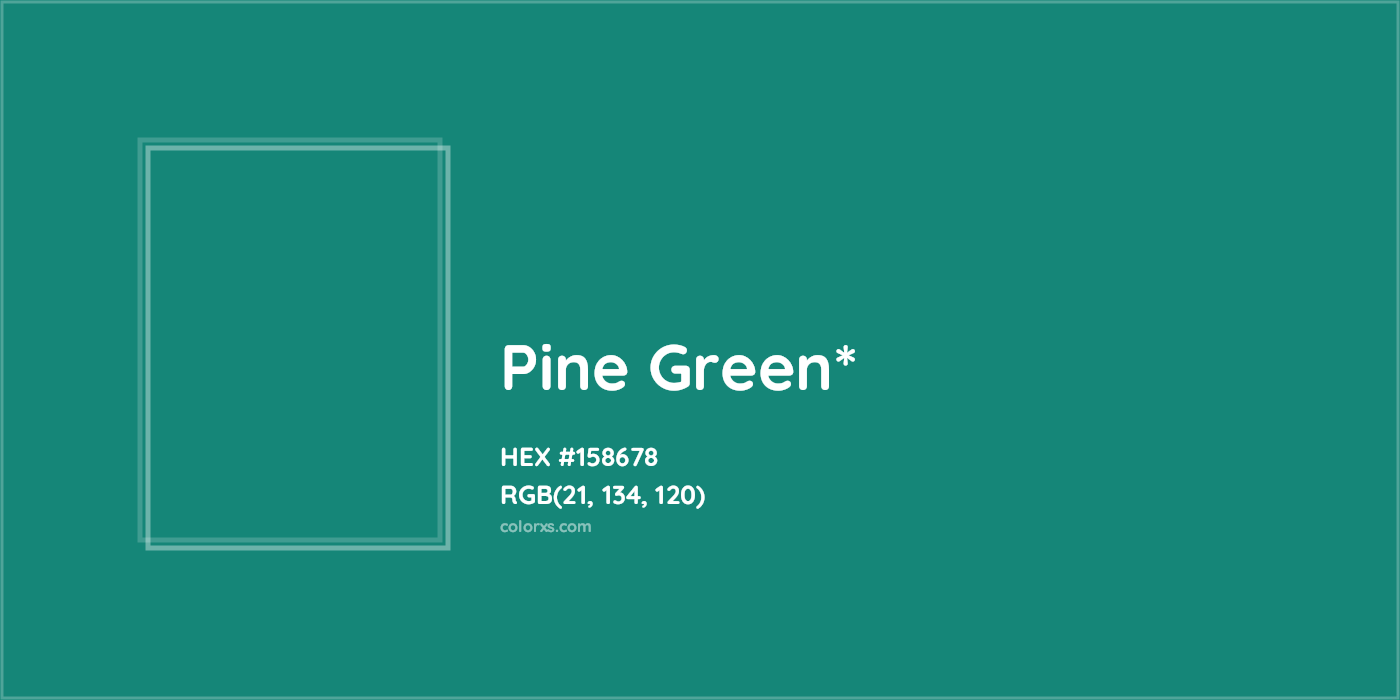 HEX #158678 Color Name, Color Code, Palettes, Similar Paints, Images