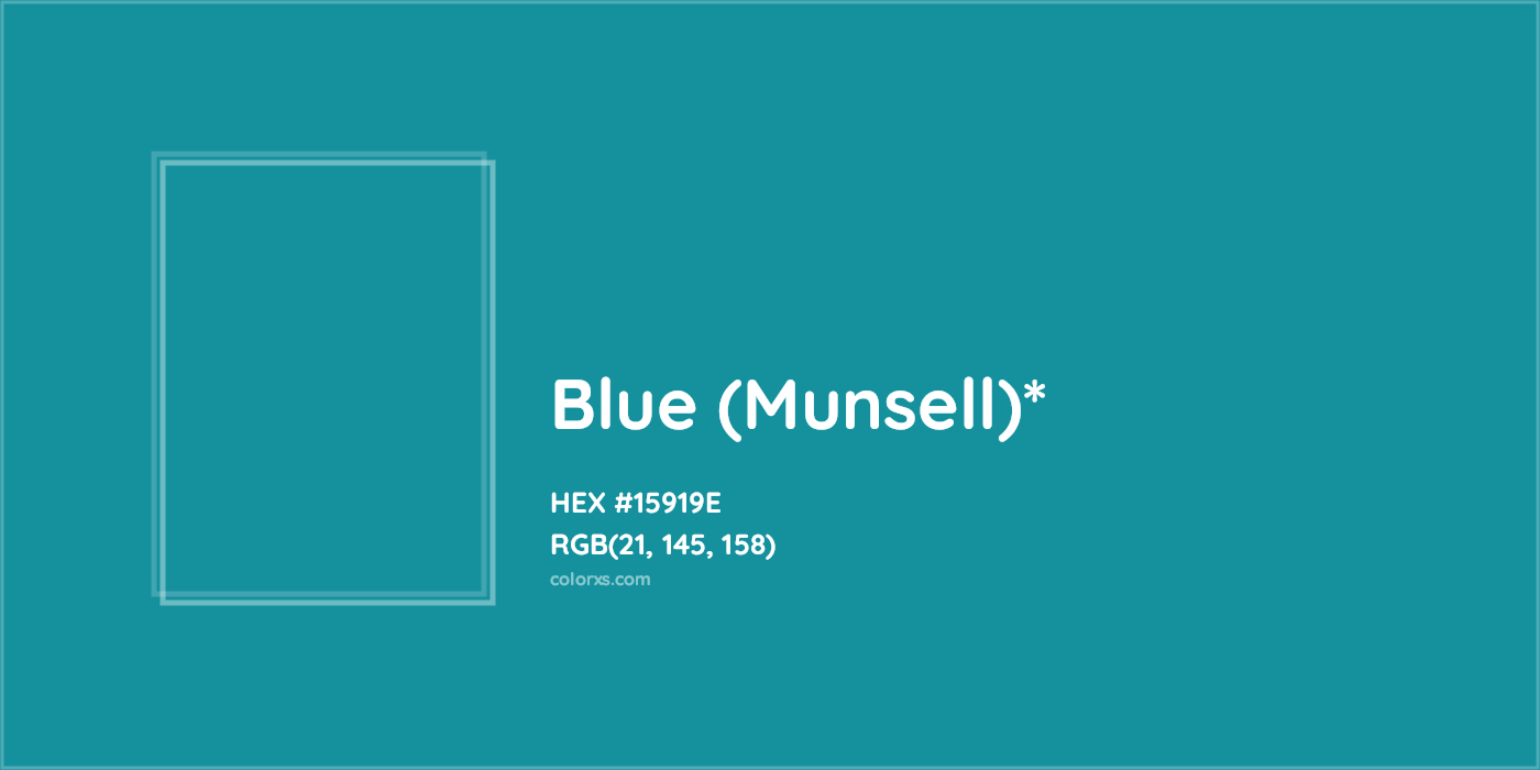 HEX #15919E Color Name, Color Code, Palettes, Similar Paints, Images