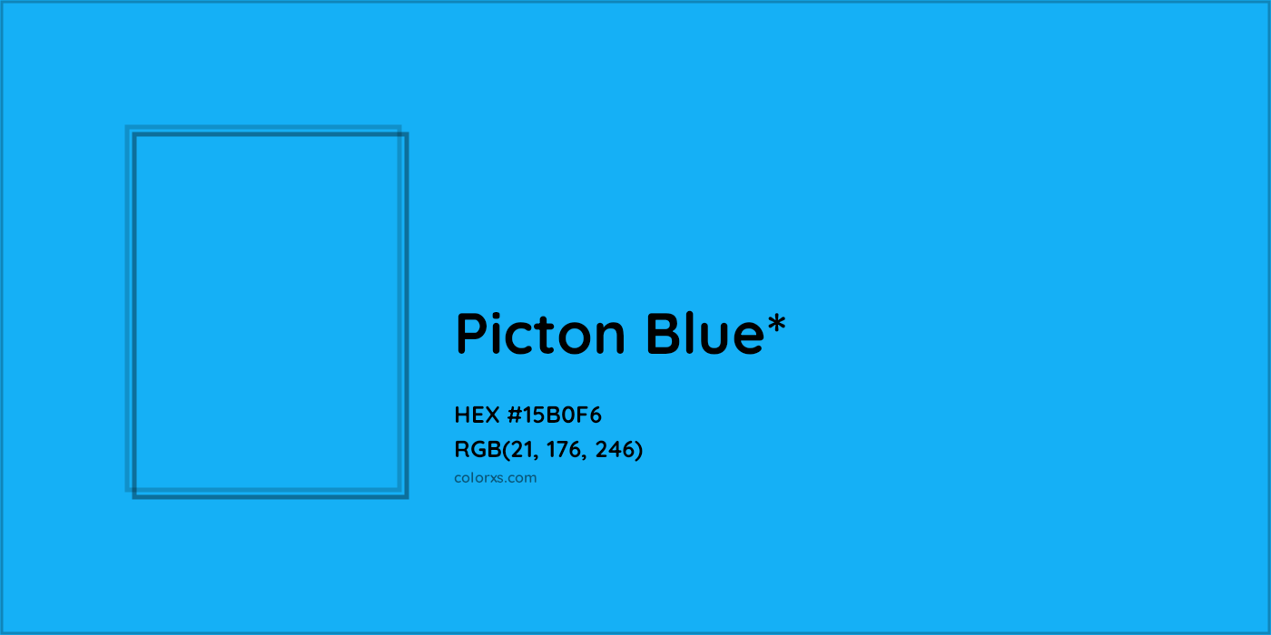 HEX #15B0F6 Color Name, Color Code, Palettes, Similar Paints, Images