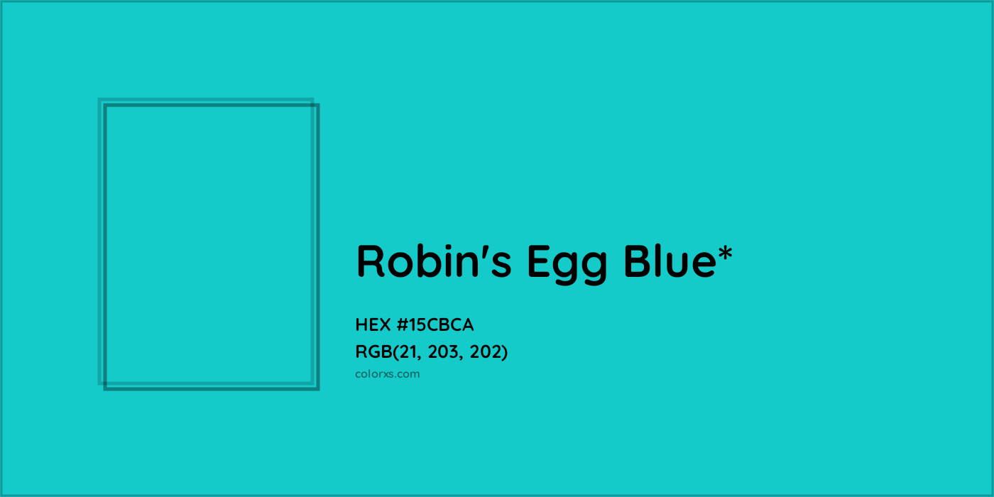 HEX #15CBCA Color Name, Color Code, Palettes, Similar Paints, Images