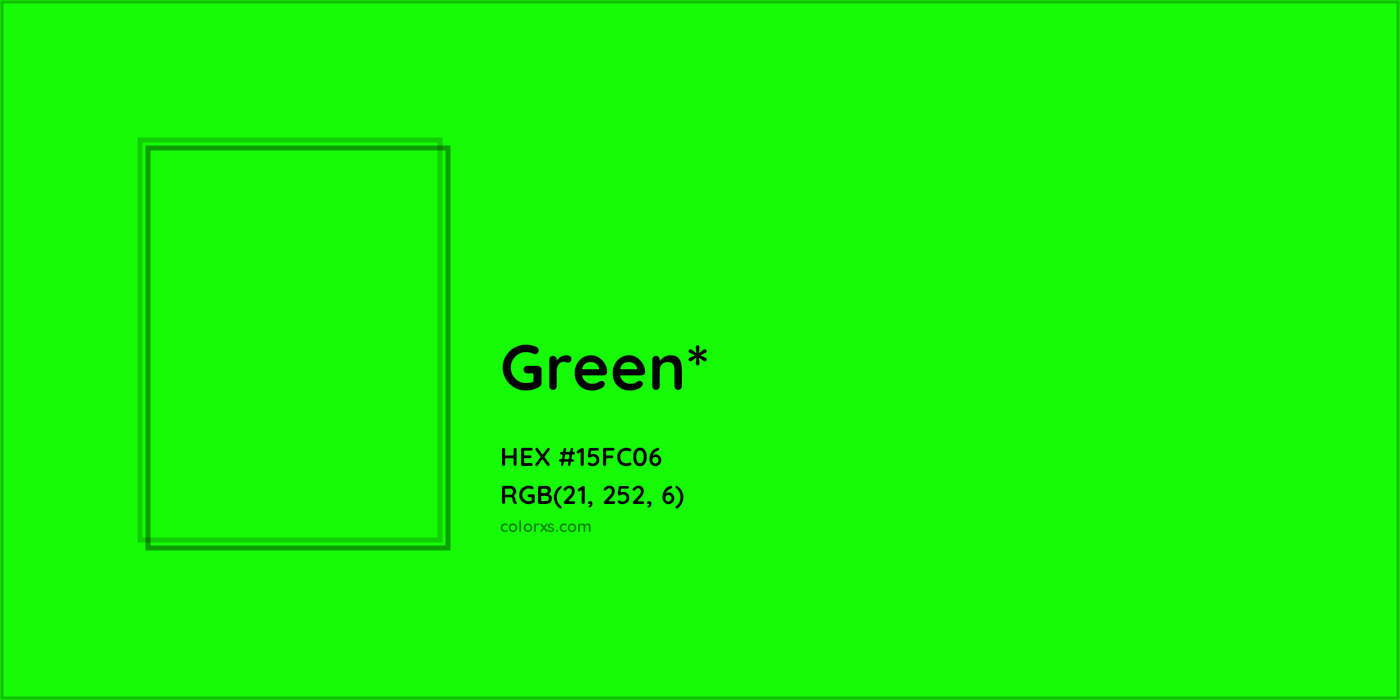 HEX #15FC06 Color Name, Color Code, Palettes, Similar Paints, Images