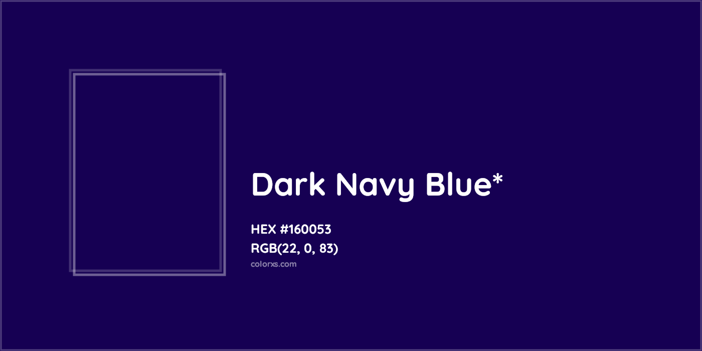 HEX #160053 Color Name, Color Code, Palettes, Similar Paints, Images