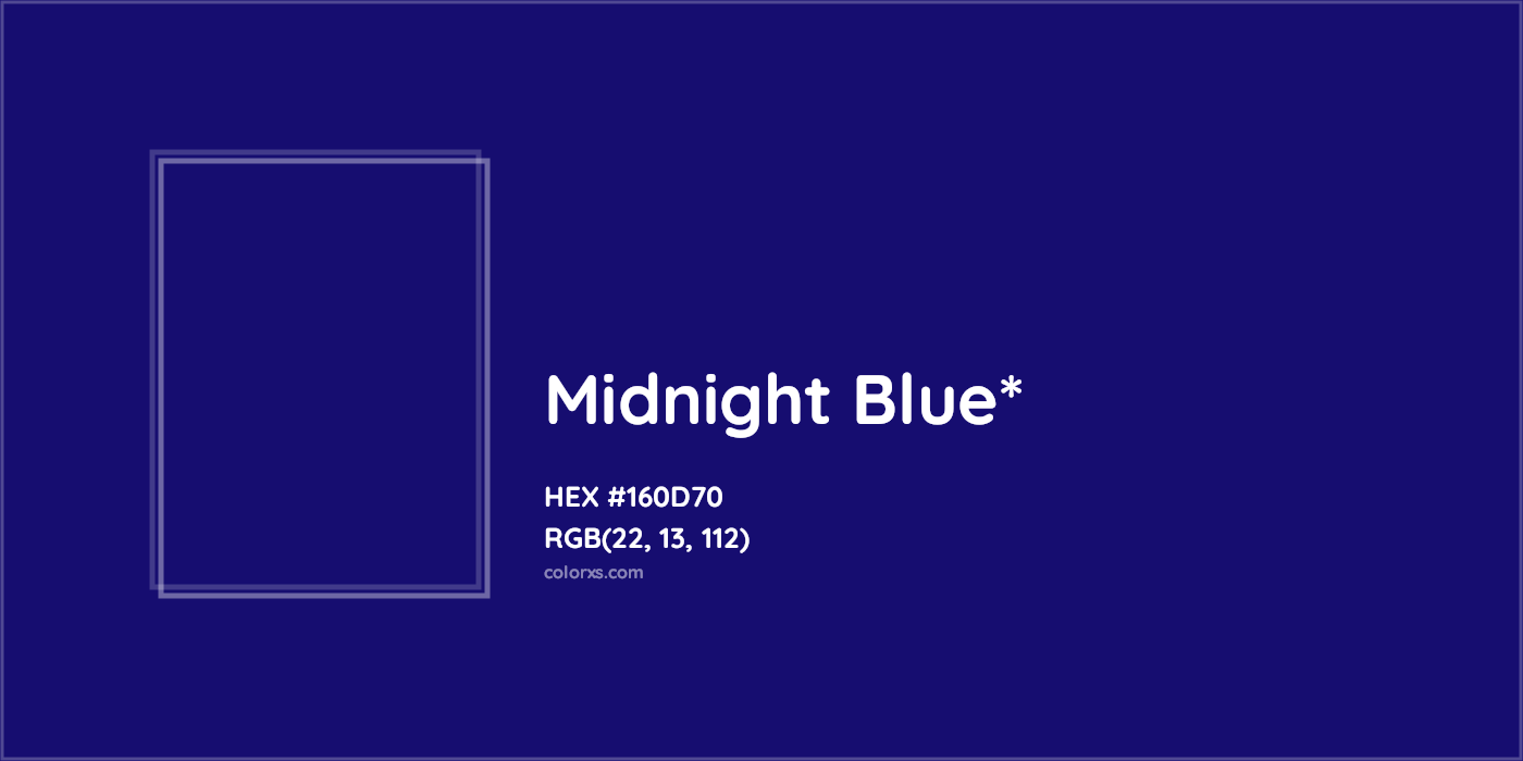 HEX #160D70 Color Name, Color Code, Palettes, Similar Paints, Images