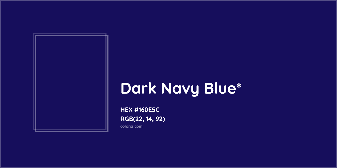 HEX #160E5C Color Name, Color Code, Palettes, Similar Paints, Images