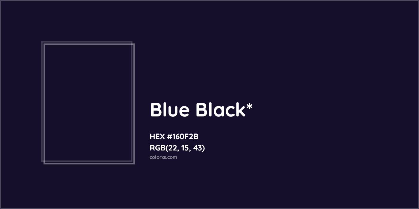 HEX #160F2B Color Name, Color Code, Palettes, Similar Paints, Images
