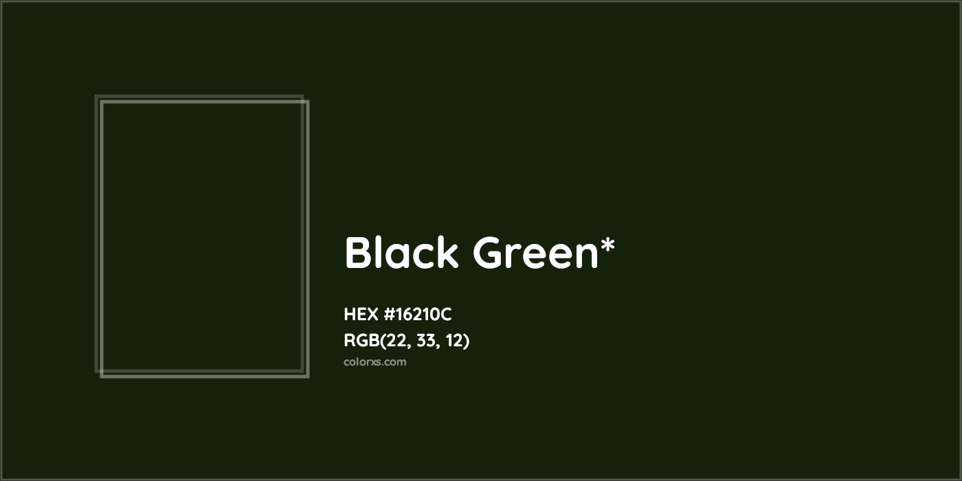 HEX #16210C Color Name, Color Code, Palettes, Similar Paints, Images