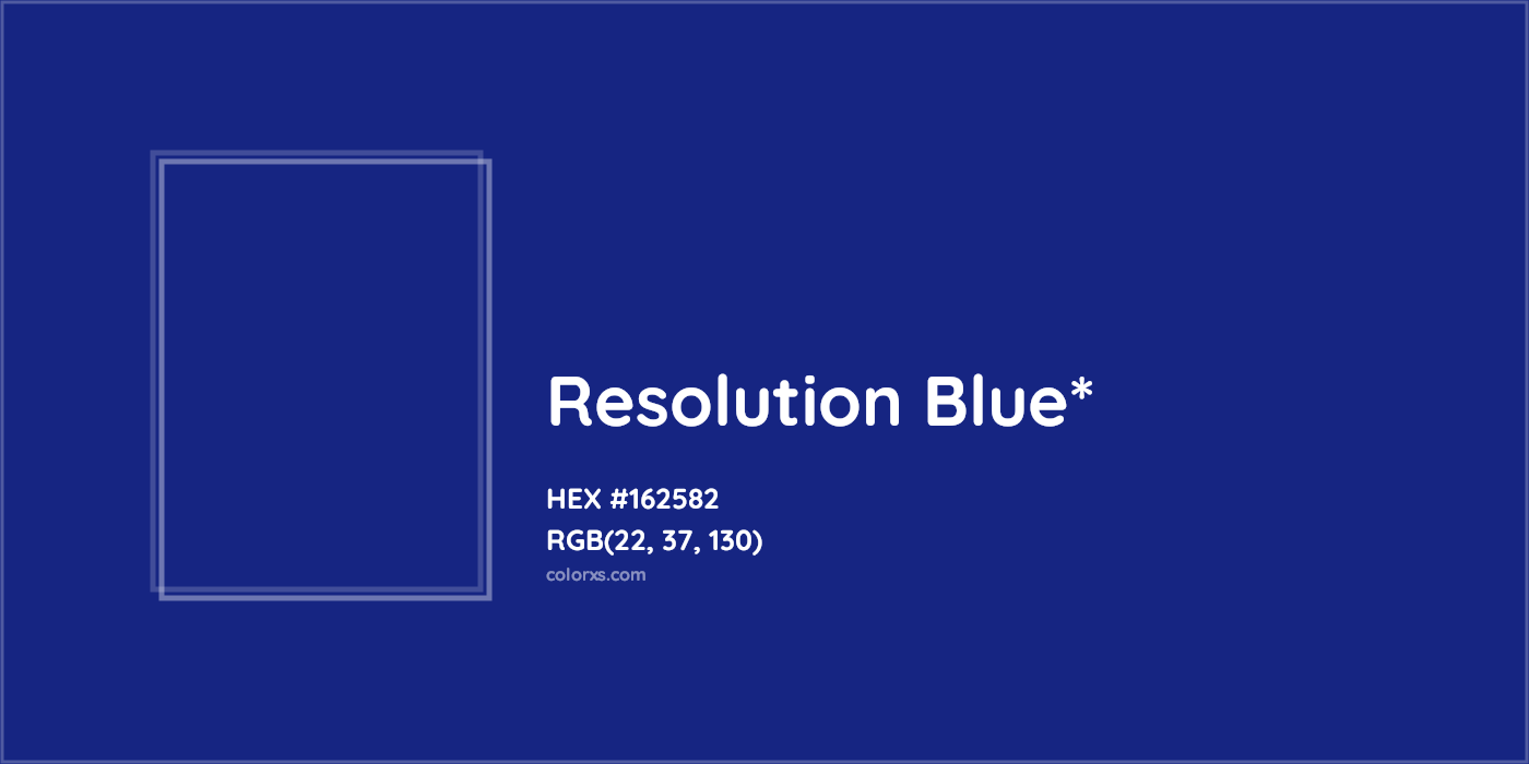 HEX #162582 Color Name, Color Code, Palettes, Similar Paints, Images