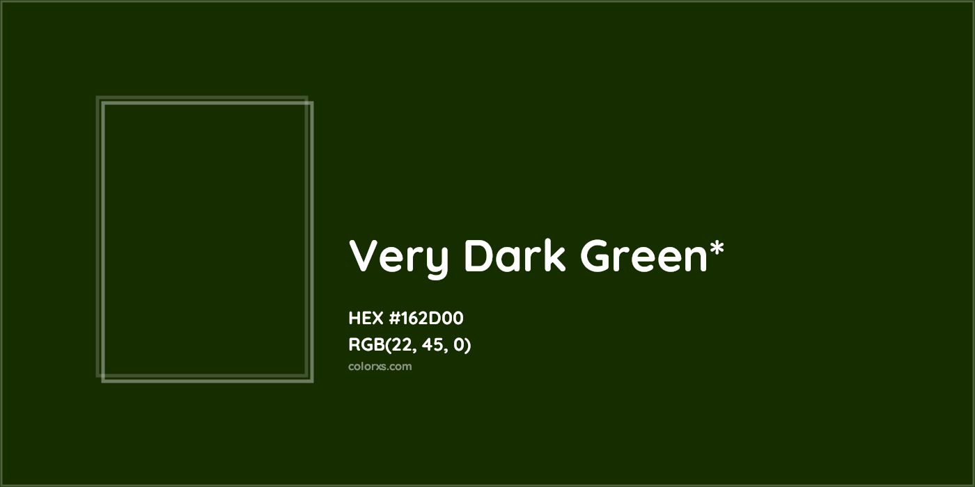 HEX #162D00 Color Name, Color Code, Palettes, Similar Paints, Images