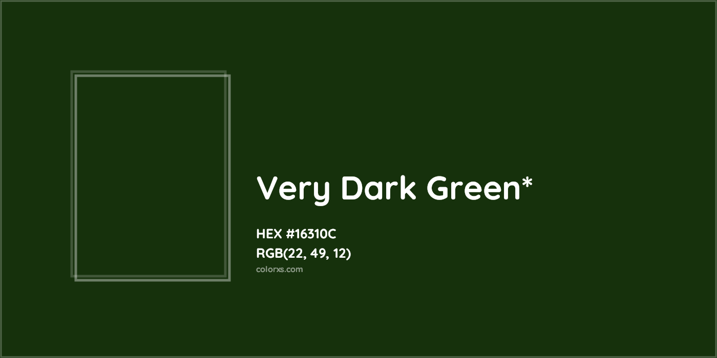 HEX #16310C Color Name, Color Code, Palettes, Similar Paints, Images