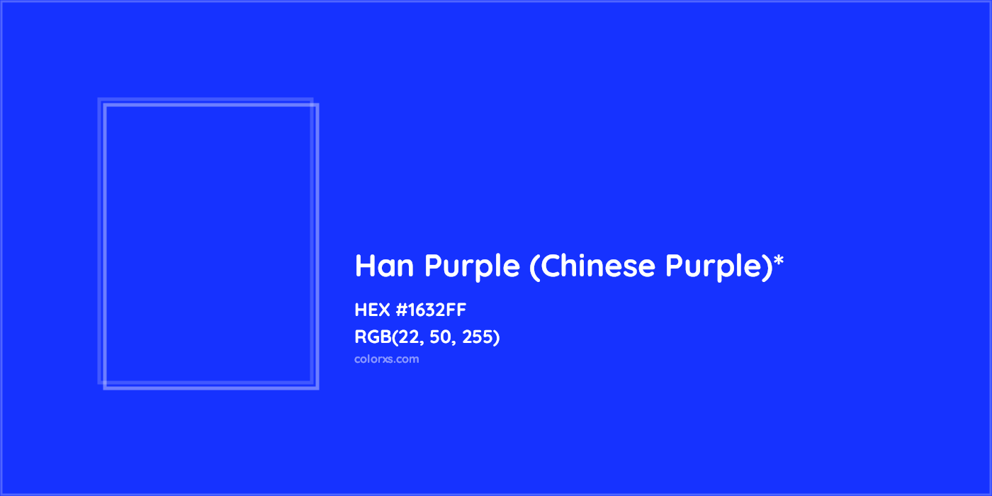 HEX #1632FF Color Name, Color Code, Palettes, Similar Paints, Images