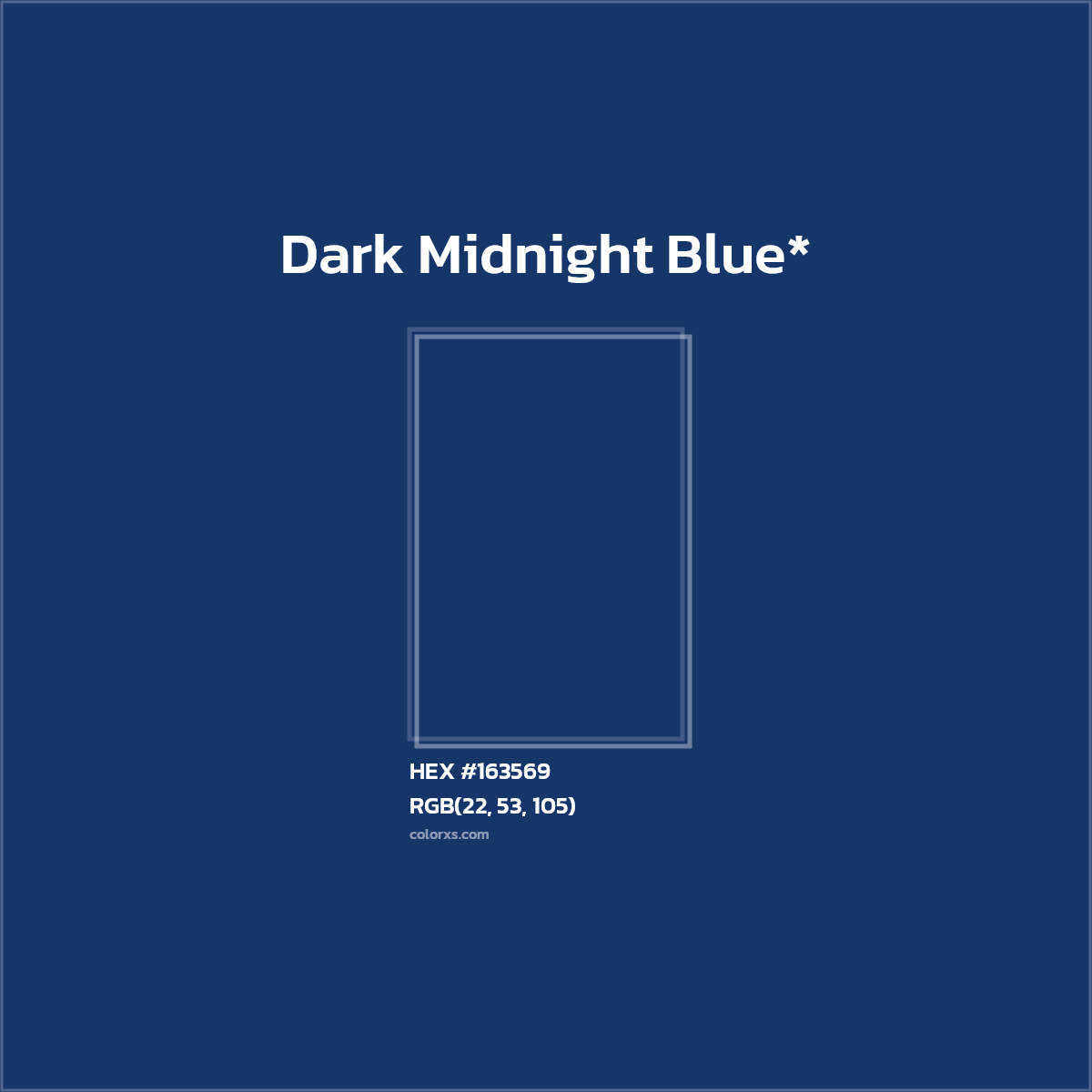 HEX #163569 Color Name, Color Code, Palettes, Similar Paints, Images