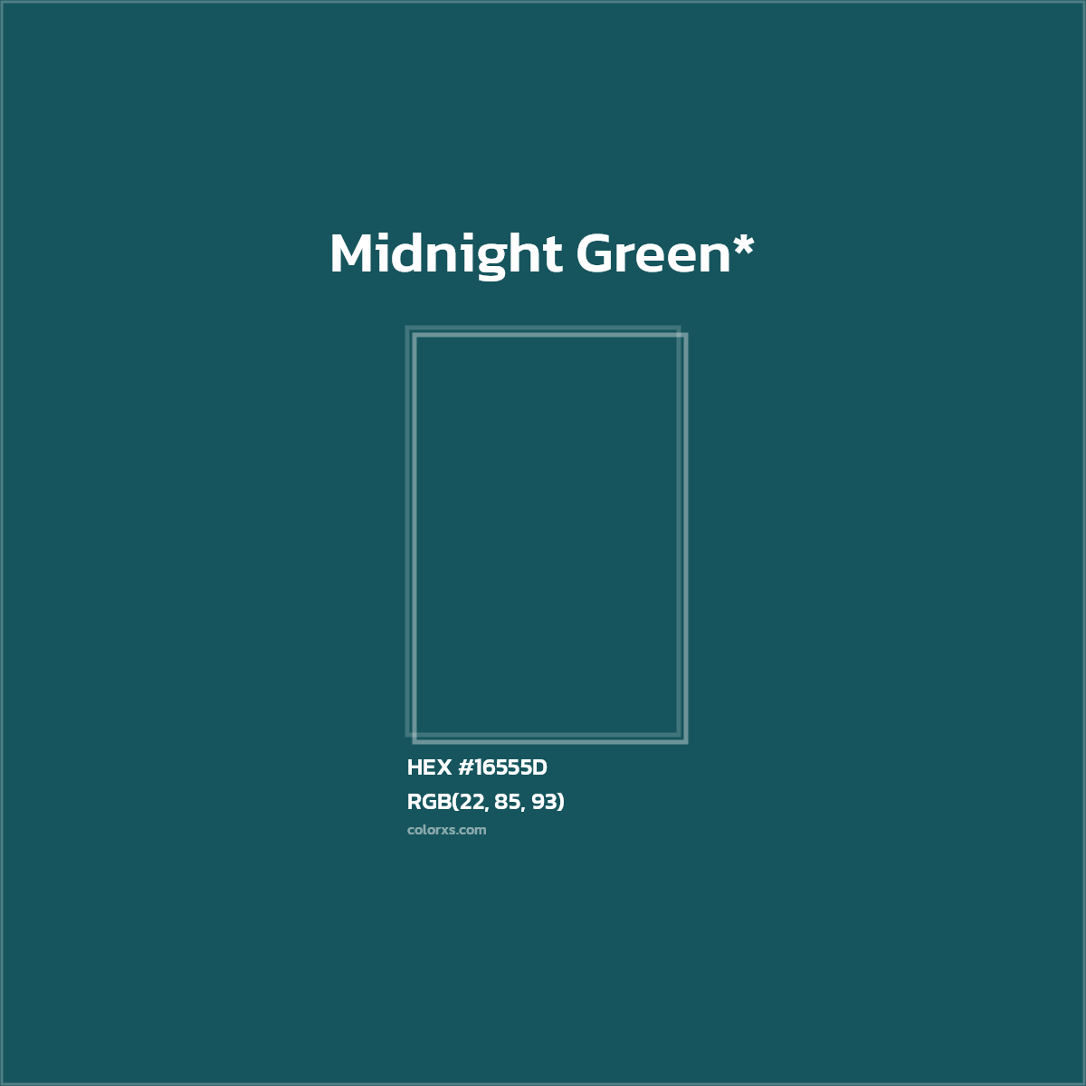 HEX #16555D Color Name, Color Code, Palettes, Similar Paints, Images