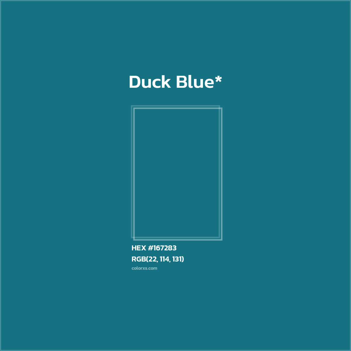 HEX #167283 Color Name, Color Code, Palettes, Similar Paints, Images