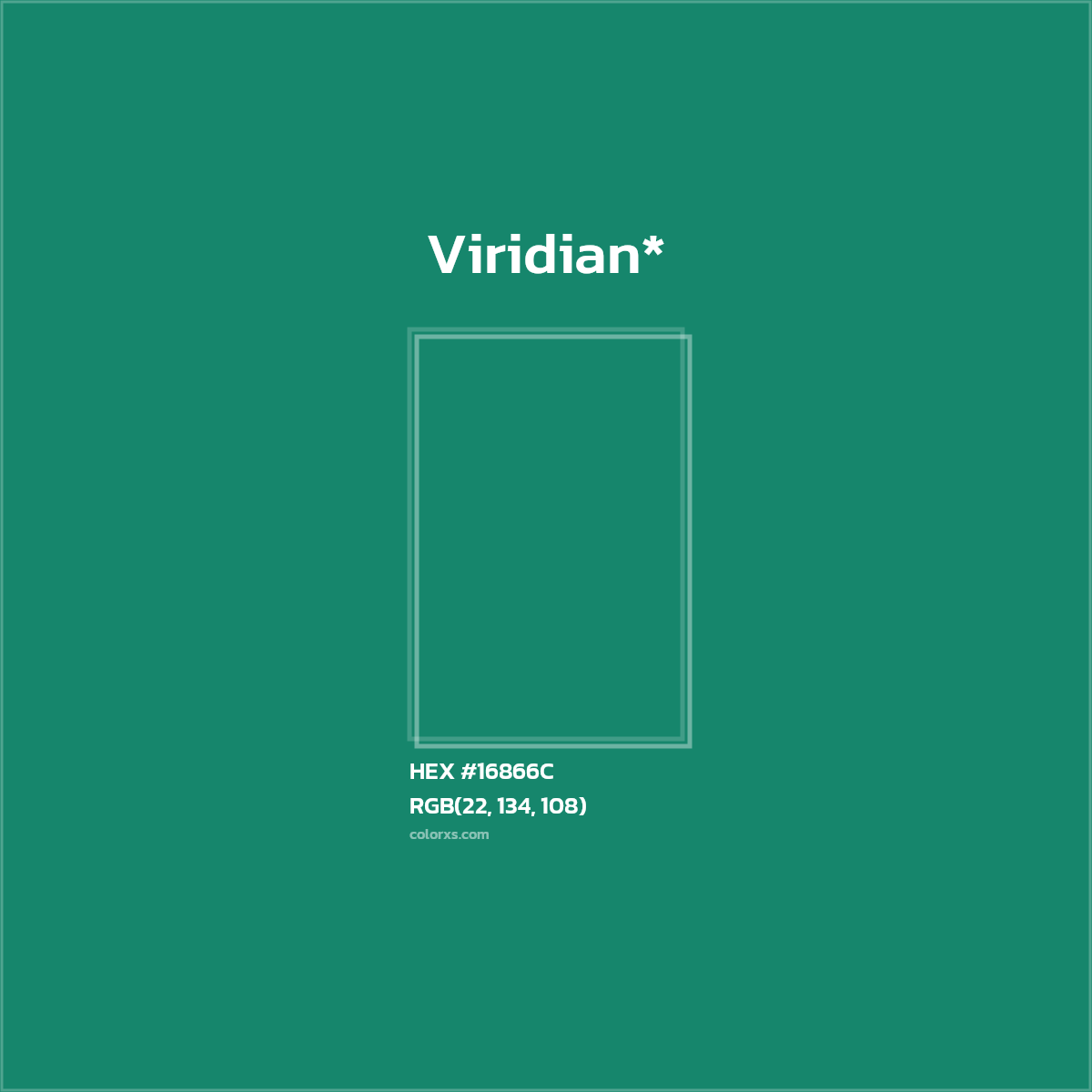 HEX #16866C Color Name, Color Code, Palettes, Similar Paints, Images