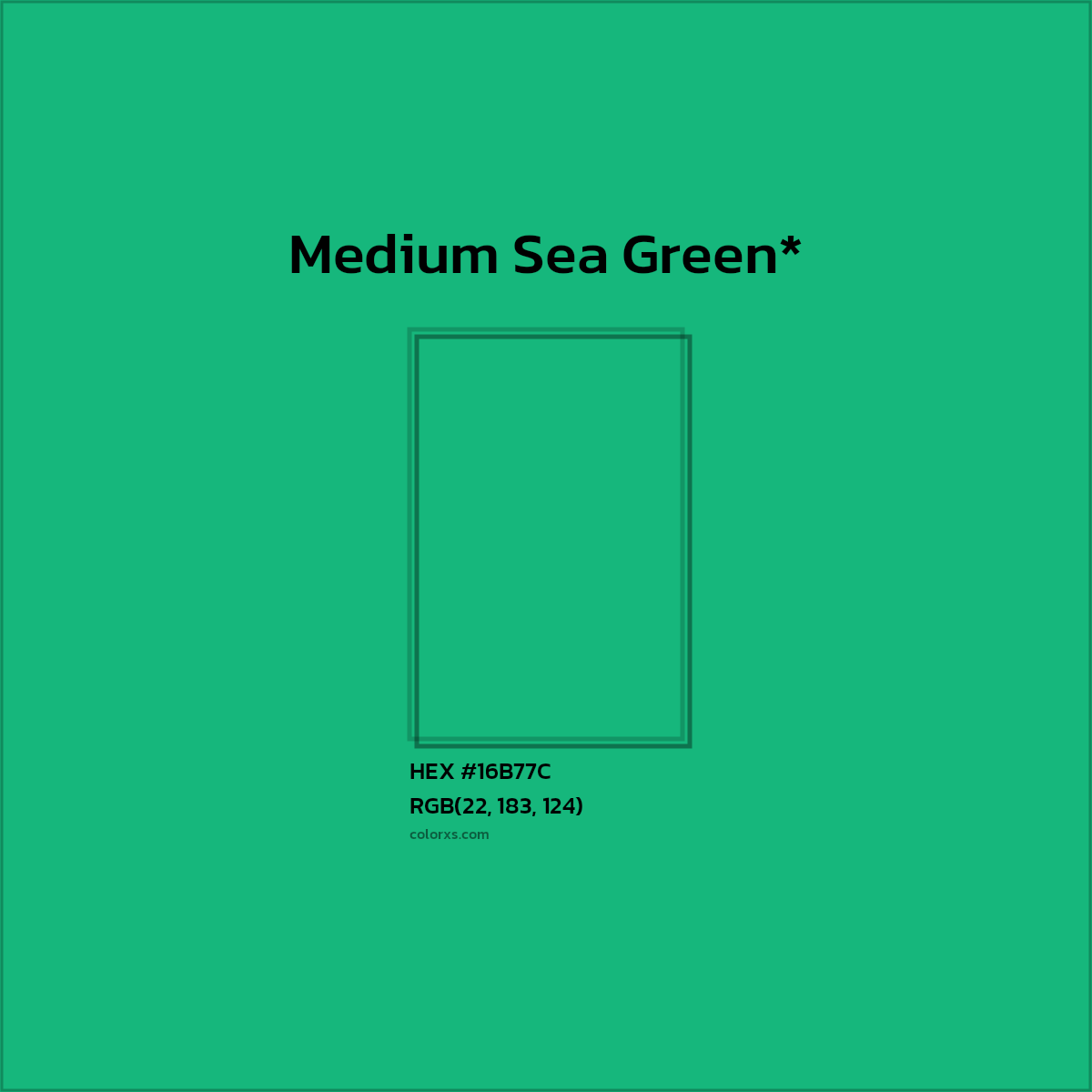 HEX #16B77C Color Name, Color Code, Palettes, Similar Paints, Images