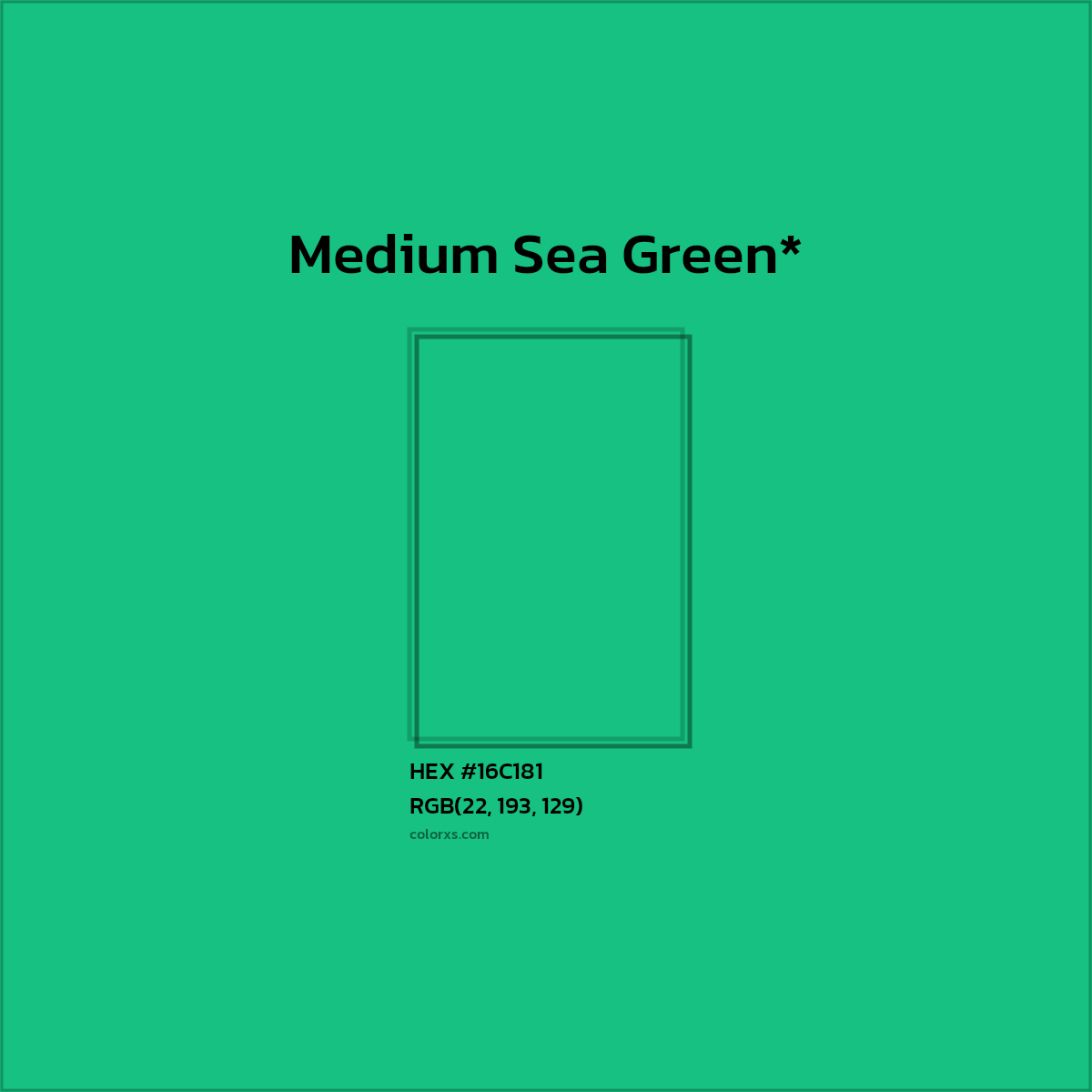 HEX #16C181 Color Name, Color Code, Palettes, Similar Paints, Images