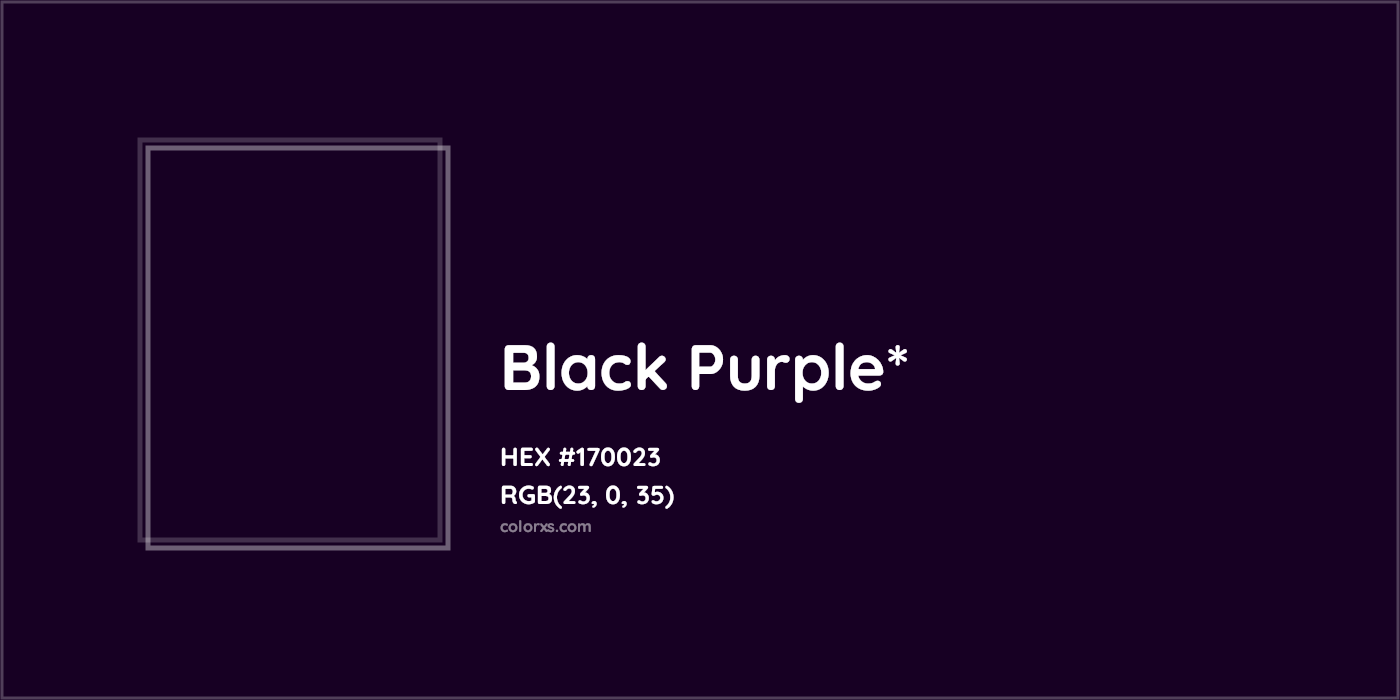 HEX #170023 Color Name, Color Code, Palettes, Similar Paints, Images
