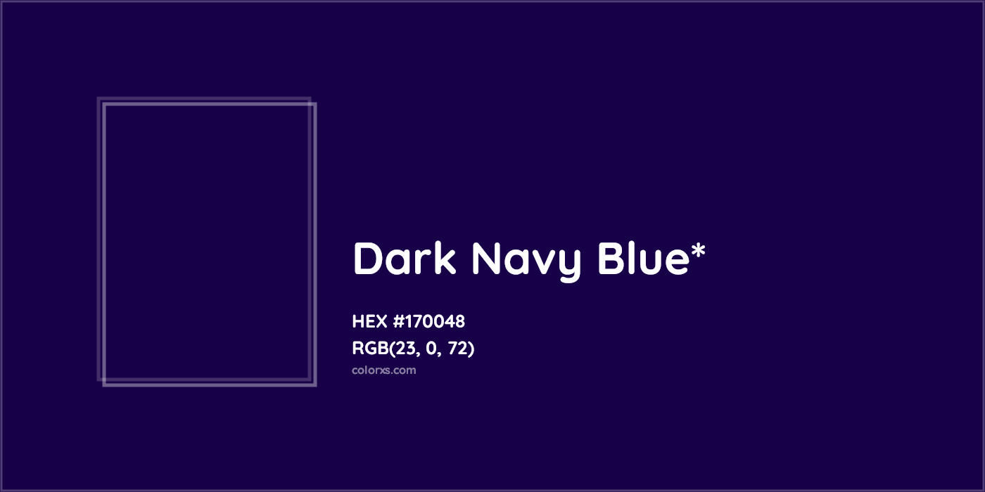 HEX #170048 Color Name, Color Code, Palettes, Similar Paints, Images