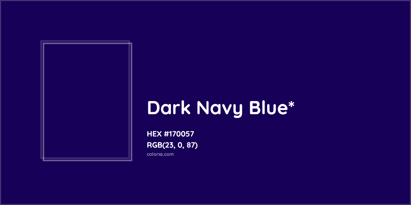 HEX #170057 Color Name, Color Code, Palettes, Similar Paints, Images