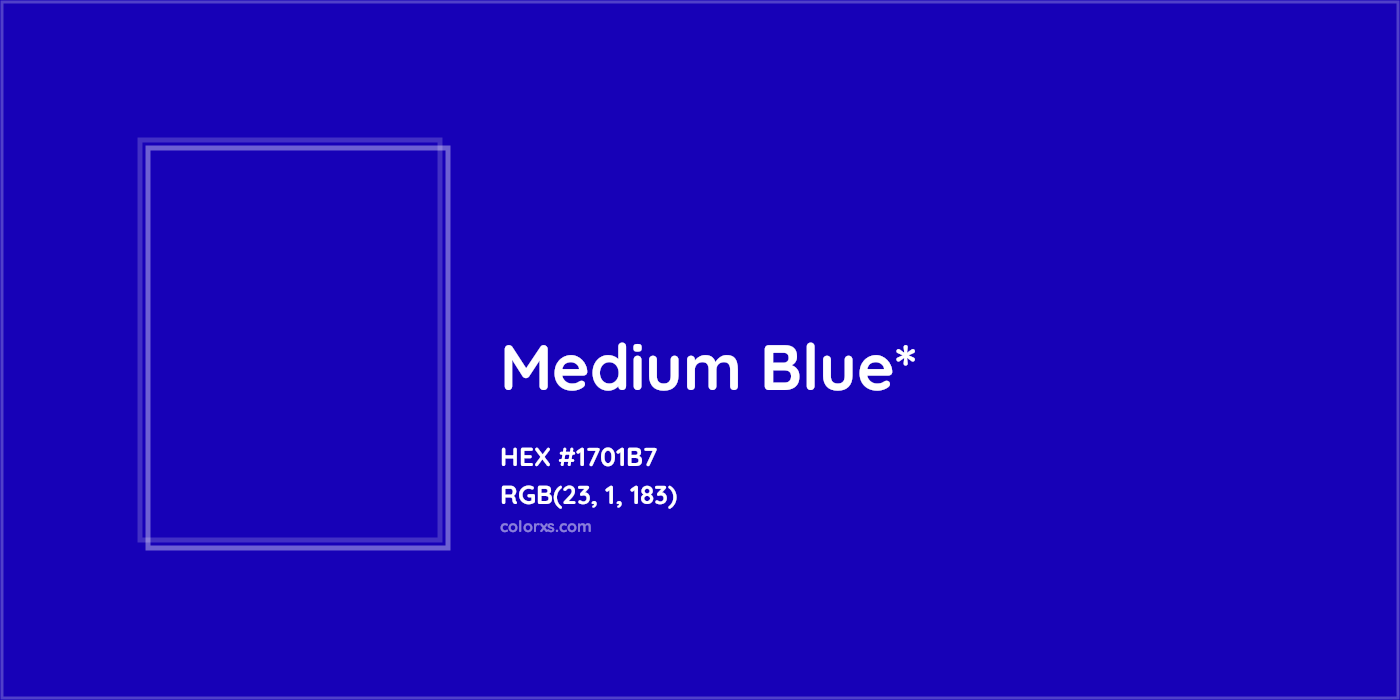 HEX #1701B7 Color Name, Color Code, Palettes, Similar Paints, Images