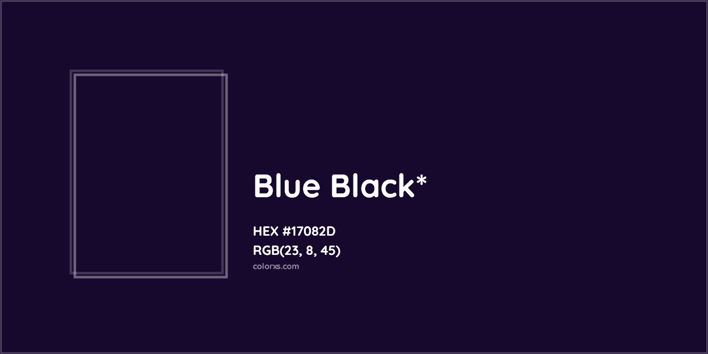 HEX #17082D Color Name, Color Code, Palettes, Similar Paints, Images
