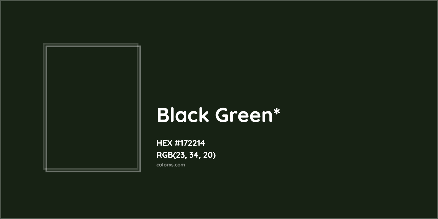 HEX #172214 Color Name, Color Code, Palettes, Similar Paints, Images