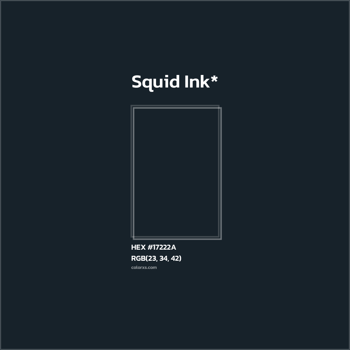 HEX #17222A Color Name, Color Code, Palettes, Similar Paints, Images