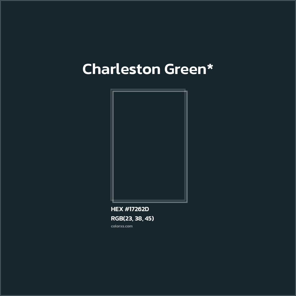 HEX #17262D Color Name, Color Code, Palettes, Similar Paints, Images